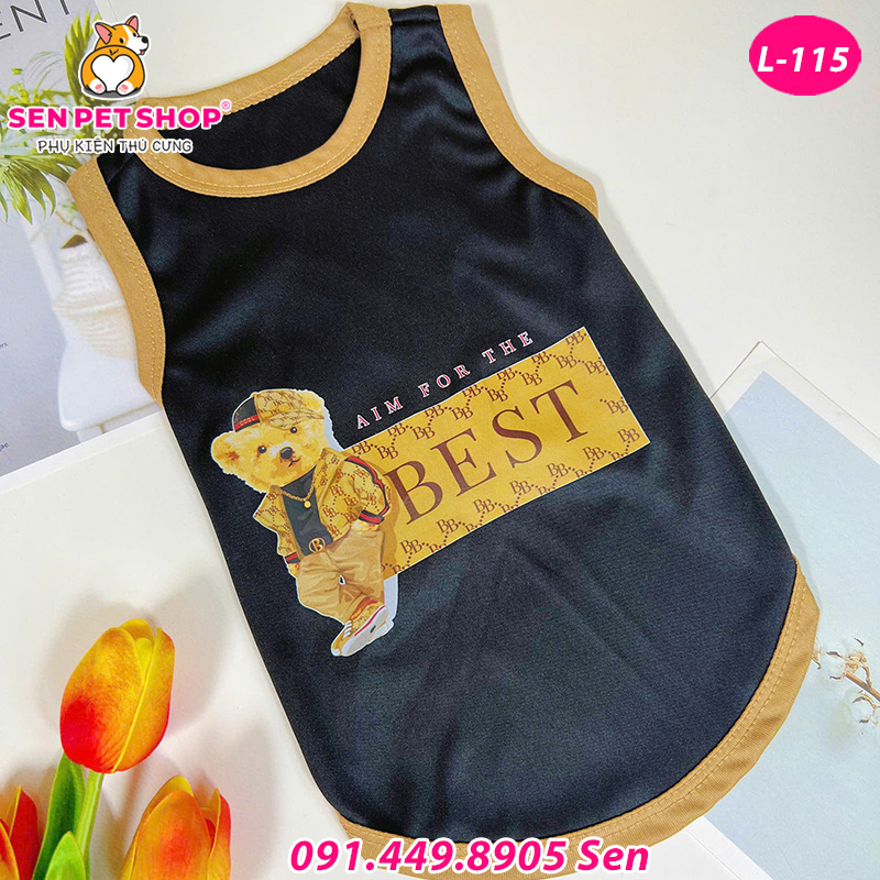 ÁO CHO CHÓ MÈO GẤU NÂU BEST