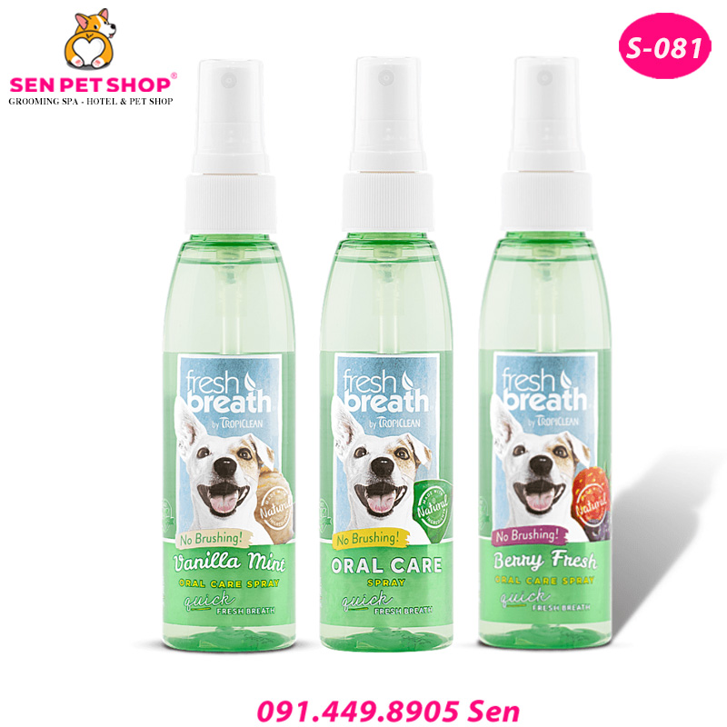 XỊT THƠM MIỆNG CHO CHÓ TROPICLEAN