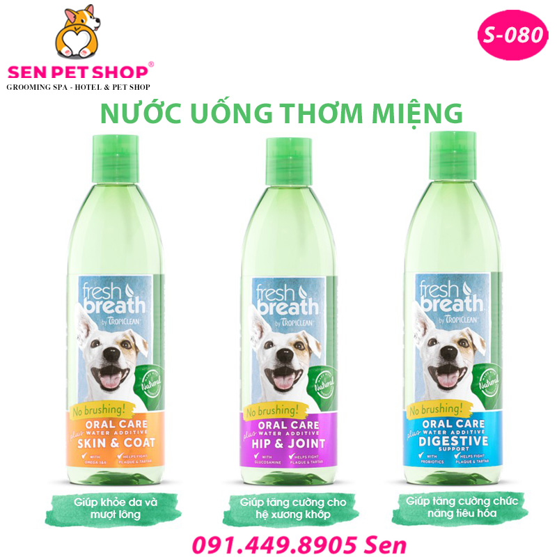 nước trị hôi miệng chó mèo