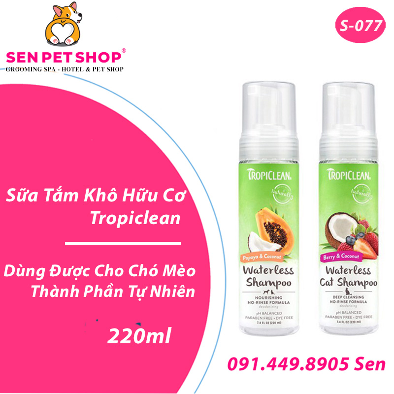 sữa tắm khô tropiclean