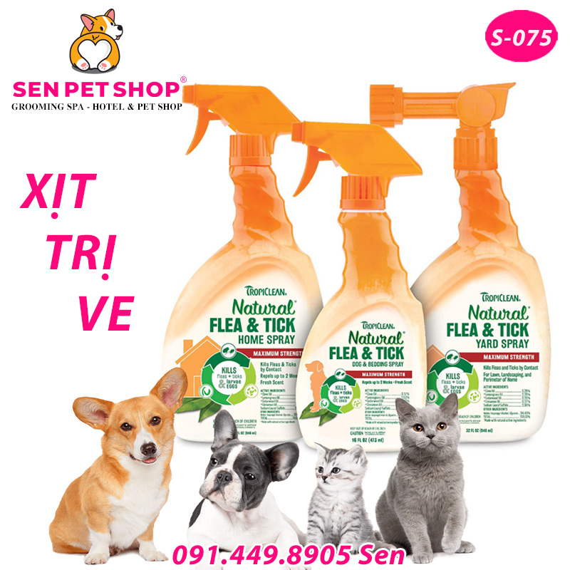 THUỐC XỊT VE CHÓ TROPICLEAN