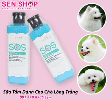 Sứa Tắm Cho Chó Lông Trắng